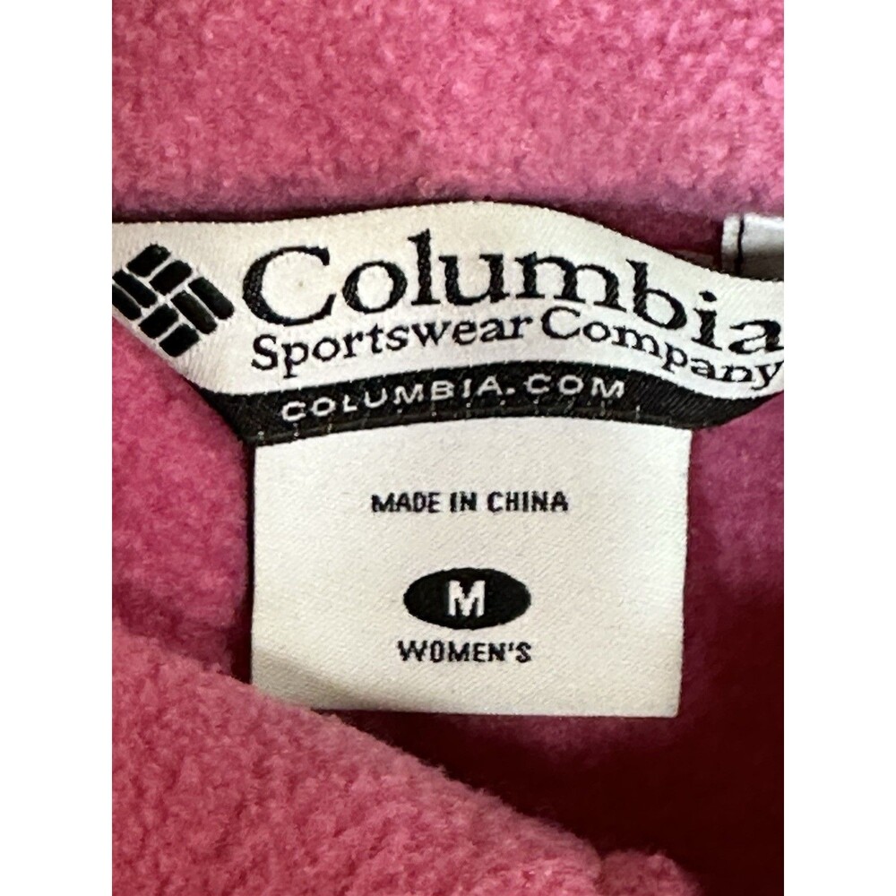 Columbia Jacket Women’s Size Medium Full Zip Sleeves With Elastic Fuchsia - Picture 10 of 12